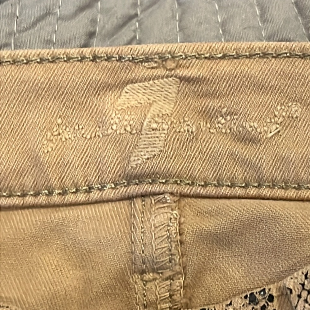 7 For All Mankind Women’s ‘the skinny’ Snake Print Pants size 24 - Picture 5 of 12